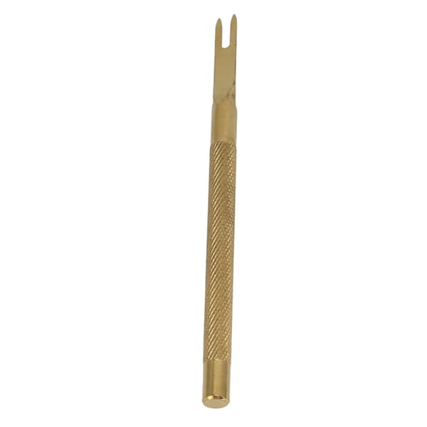 Lærspiss Meisel 4mm Rustfritt Stål Anti-Skli Håndtak Design Skarpt Gull Lærhull Meisel 2 Tenger