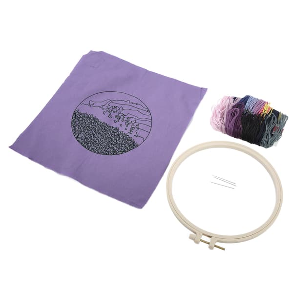 Tryckt broderi solnedgångsmönster Klassiska mode generösa broderikit för heminredning Present