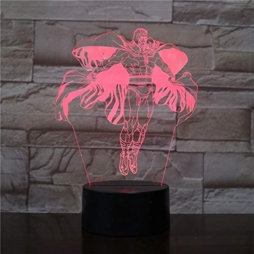 3D LED Natlampe, 3D Optisk Illusion Lampe Filmhelte 16