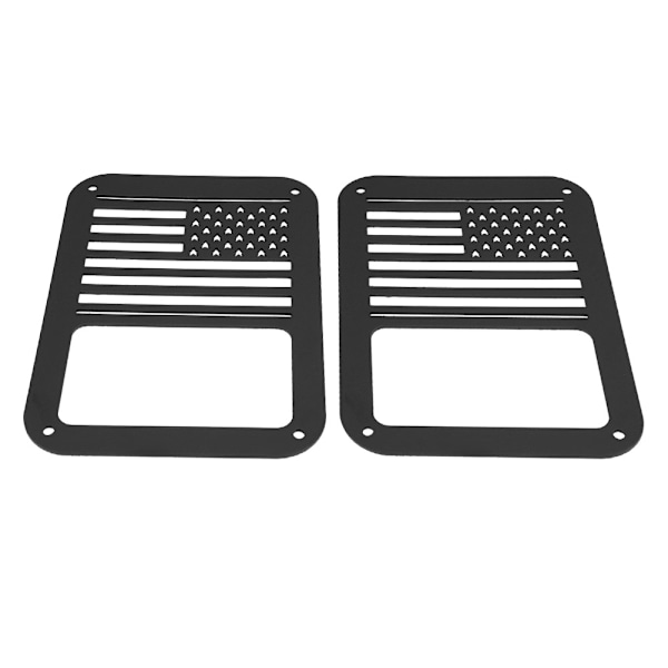Sæt af Baglygte Dæksel Baglygte Lampe Beskyttelsesgitter til Jeep Wrangler 2007-2017 Type B