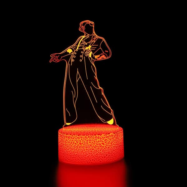 3D Harry & Styles Nattlampe Illusjon LED Lampe med Fjernkontroll