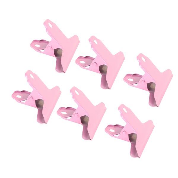 10 kpl metalliset niittiklipsit, rautaiset, suuret niittiklipsit, vahva puristusvoima, paperiniittiklipsit toimistoon, kouluun, lippuihin, valokuviin, pinkki