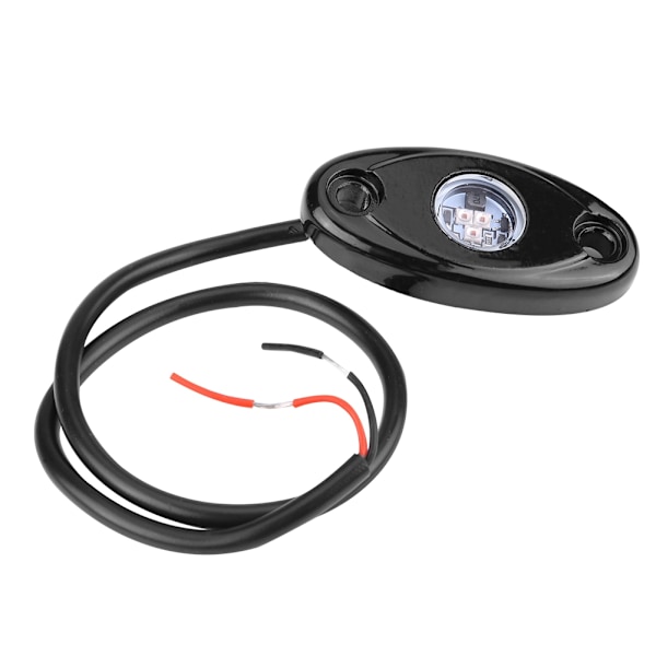 2Pai 12-24V Rock Light Flood Beam LED Under Body Trail Rig Light för SUV Båt Gult Ljus
