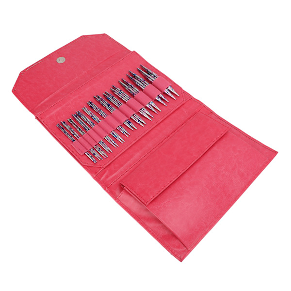 Rundstrikkepinde sæt DIY aftagelig fleksibel kabel aluminium rundstrikkepinde sweater strikkepind sætRose Red
