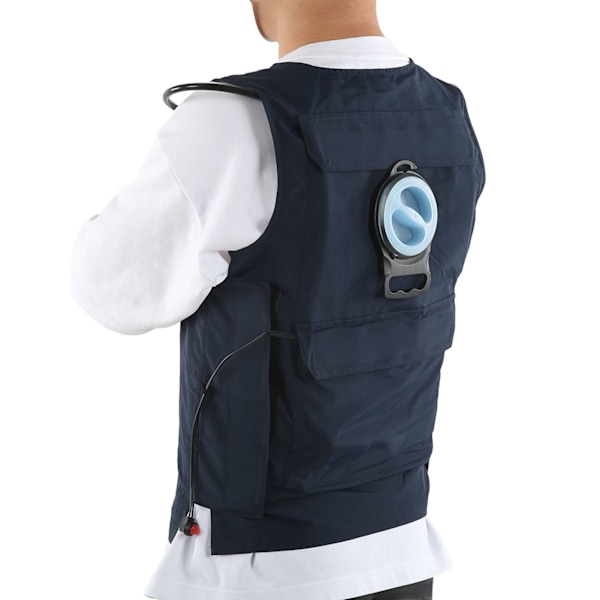 Kjølevest Polyester TPU Vannsirkulasjon Justerbar Tetthet Selvsugingspumpe Isvest for Utendørsreiser Sommer 5XL