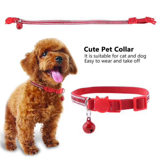 Cute Cartoon Durable Shiny Comfortable Soft Pet Collar with Bell