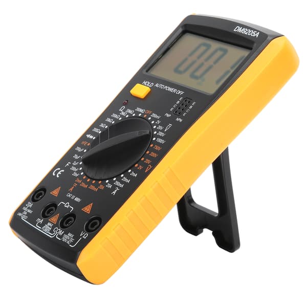 Multimeter Digital AC DC Spenning Strøm Motstand Tester Elektriker Multifunksjonsmåler