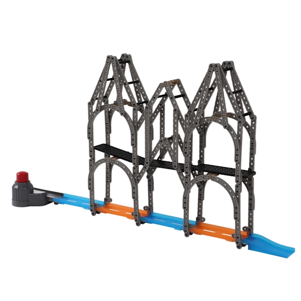 298PCS DIY Samlet Katapult Skinne Bil Racetrack Byggeklodser Udstødningsbil Legetøj