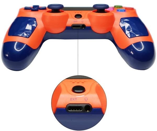 PS4-peliohjain PS4:lle, Bluetooth-langaton peliohjain Comp Yellow
