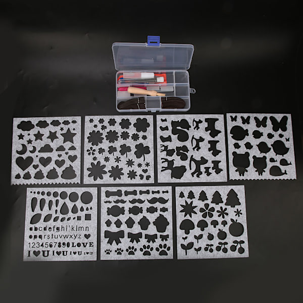DIY Non-woven Fabric Needle Felting Template Mold Handcraft Making Tool Accessories