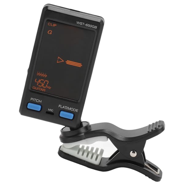 Clip-on stämmare professionell hög precision digital elektronisk gitarr basstämmare för gitarr basstämning