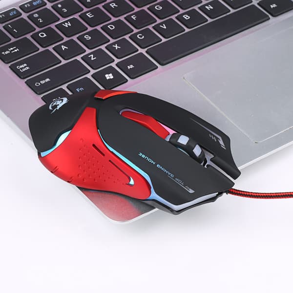 Kablet gamingmus, A903 farvebaggrundsbelysning, 3200DPI fire hastigheder