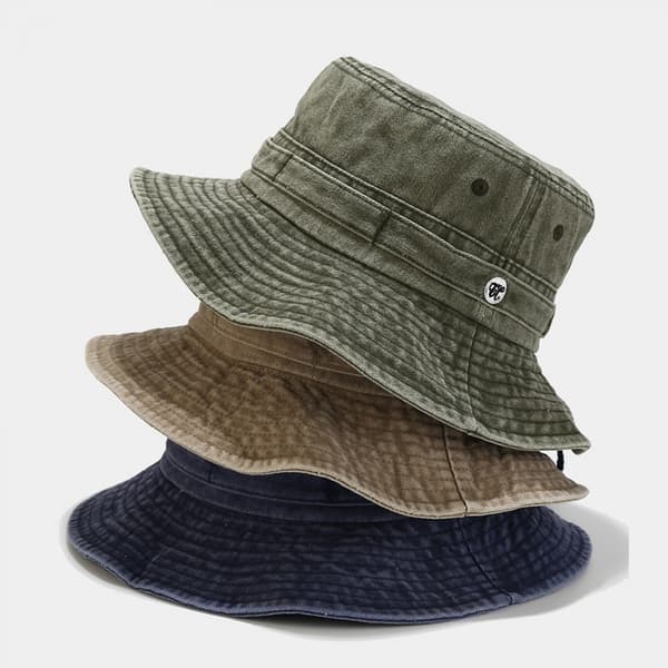Fiskehattar/Boonie Hat/Bucket Hats/Safari Cap/för Camping, Black