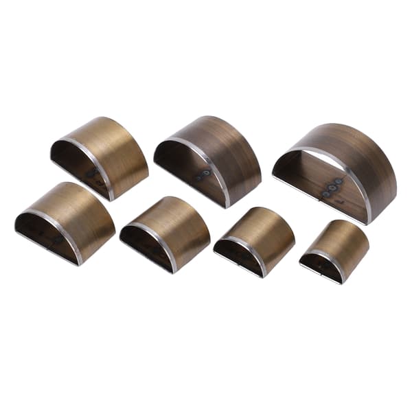 7PCS Læder Stanseform 20 til 50mm Håndværk Læder Stanseform Semicirkel Form Højhastigheds Stål Læder Skæredøre