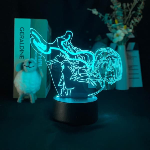 Jujutsu Kaisen Gojo 3D Illusjon Nattlampe Smart Touch