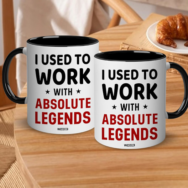 Jeg Plejede at Arbejde med en Absolut Legende Kollega Pensionering Nyt Job Farvel Arbejdsplads Kontor Chef, Held og Lykke med Nyt Job Kollega Accent Krus 11OZ