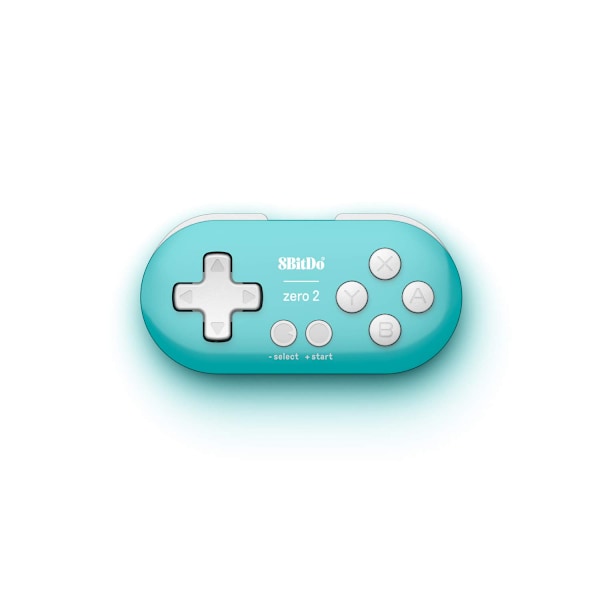 Zero 2 Bluetooth Gamepad Nyckelring Storlek Mini Controller för Blue