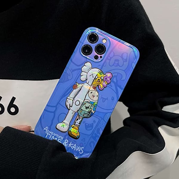 Kompatibel med iPhone 11, Silikon Støtsikker Selvlysende 3D K