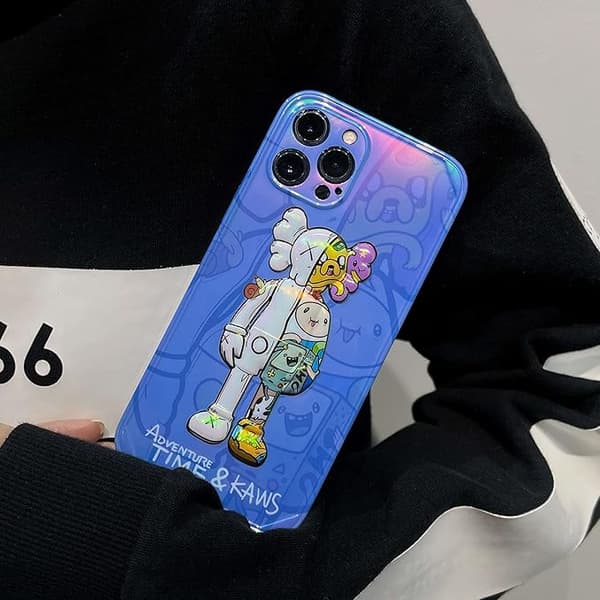 Kompatibel med iPhone 11, Silikone Stødsikker Lysende 3D K