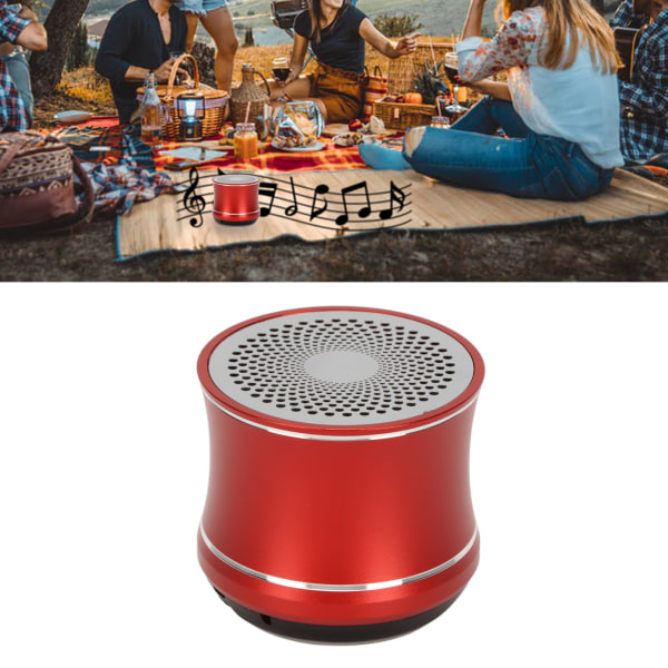 Mini Bluetooth-kaiutin IP67 vedenpitävä automaattinen yhteys Kannettava langaton kaiutin bassokaiuttimella suihkuhuoneeseen Pyöräautoon Red