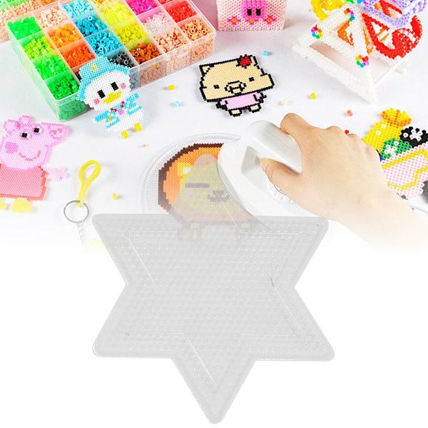 Transparent geometrisk pluggtavla mall barn leksaker för 2,6 mm Perler pärlor Hexagram