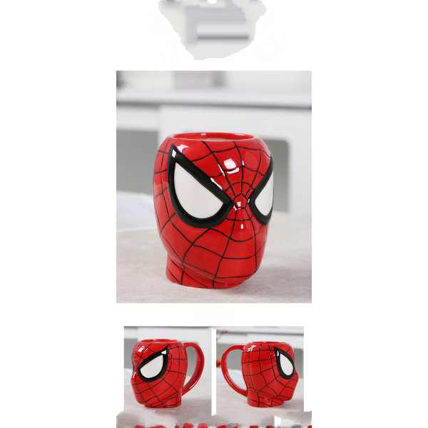 Avengers Keramisk Mugg Spider-Man Hulk Thor Iron Man Superman Keramisk Kaffeemugg Spider-Man