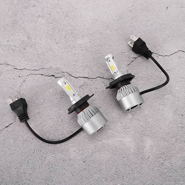 2 kpl H4 9003 1500W 225000lm Auton Universaali LED-Muunnosajovalokitti 6500K Valkoinen