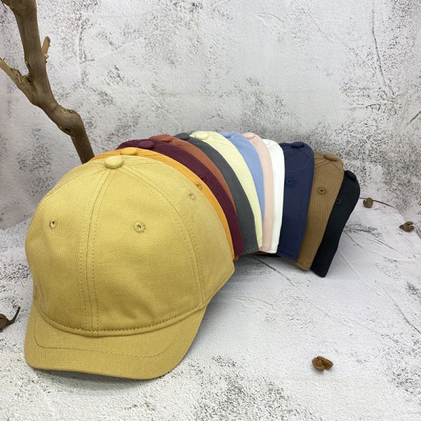 Hatt Dam Fyra Säsonger Kort Brätte Retro Söt Liten Brätte Pink