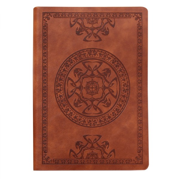 Läder Vintage Journal för män Mjukt omslag 288 Linjerade sidor