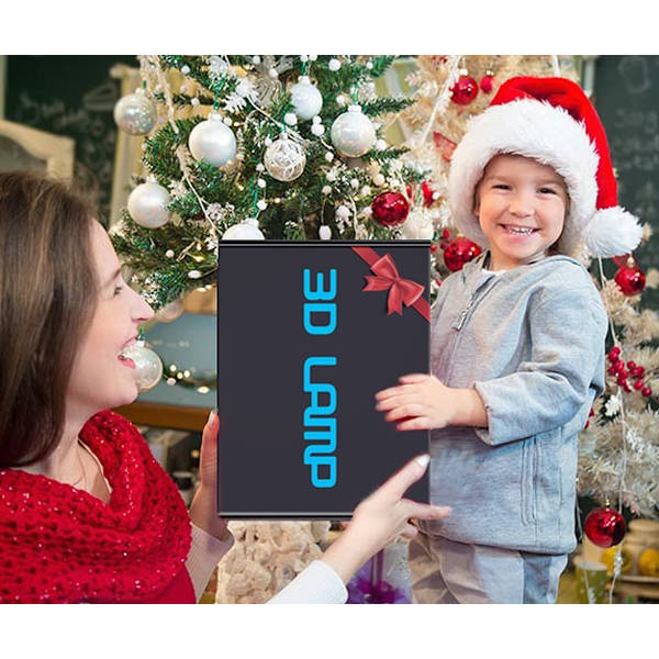 Kreativ 3D hundben nattlampa USB-driven touch switch LE