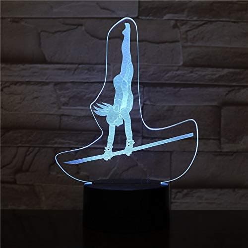3D Kunstnerisk Gymnastik Natlampe Touch Bord Optisk