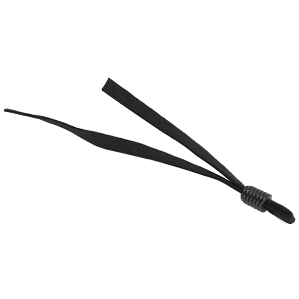 200 stk elastiske bånd justerbar spenne elastisk øreloop tau snor ledning for sømSvart sylindrisk