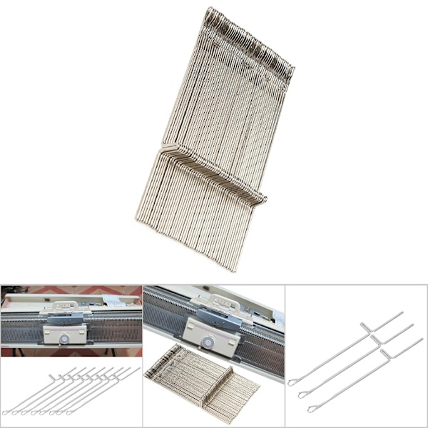 50 stk strikkemaskin nål metall erstatningssett for Brother KR260 SK151