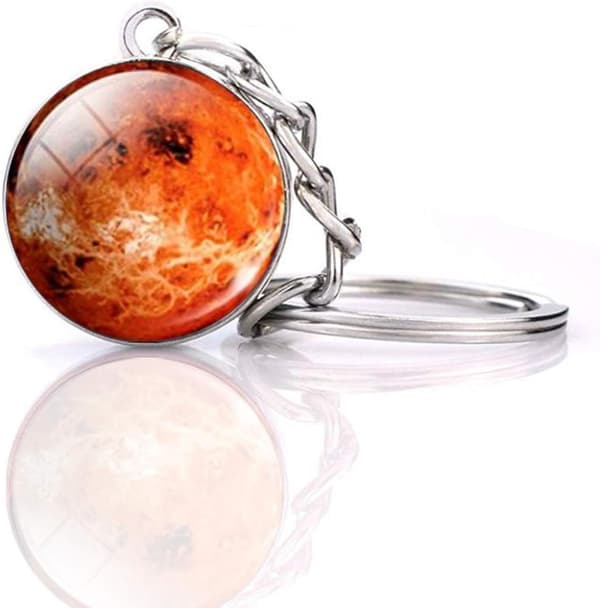 Solsystemets planet nyckelring accessoarer hänge lyser i mörkret Venus