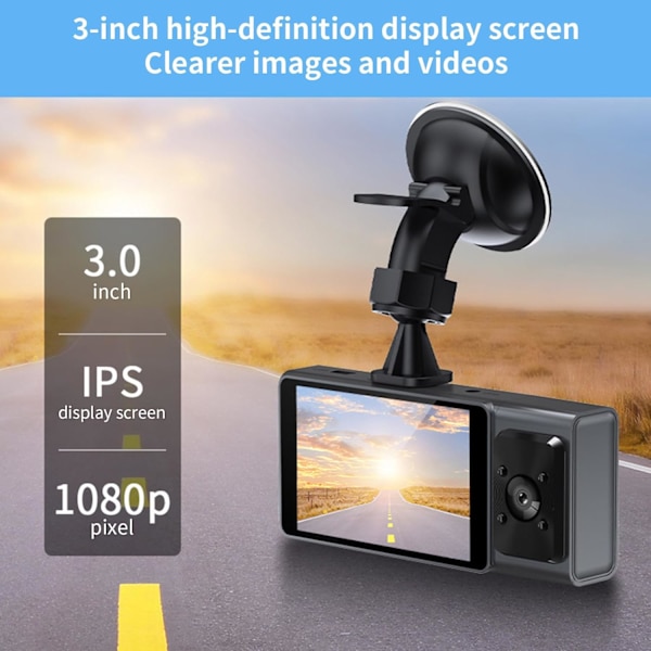 Dash Cam Front Inside, WiFi FHD 1080P HD Dash Camera for Cars, Car Camera with APP, WiFi Dash Cam with WDR Night Vision, 24 Hours Parking Record Dash