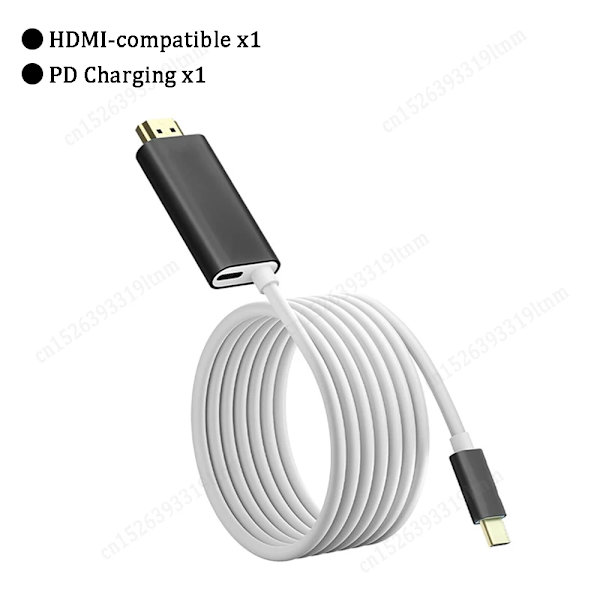 TV-dockningsstation för Nintendo Switch USB Type C till 4K HDMI-kompatibel konverteringsadapter PD-laddning USB C HUB Dock Station