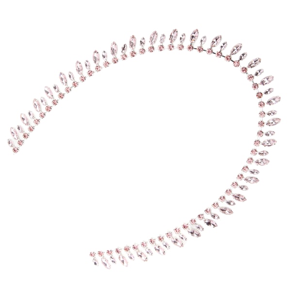 2,3 cm leveä strassiketju 1 jaardia hopea pohja hieno viimeistely superkimalteleva DIY-askarteluketju kangasPink