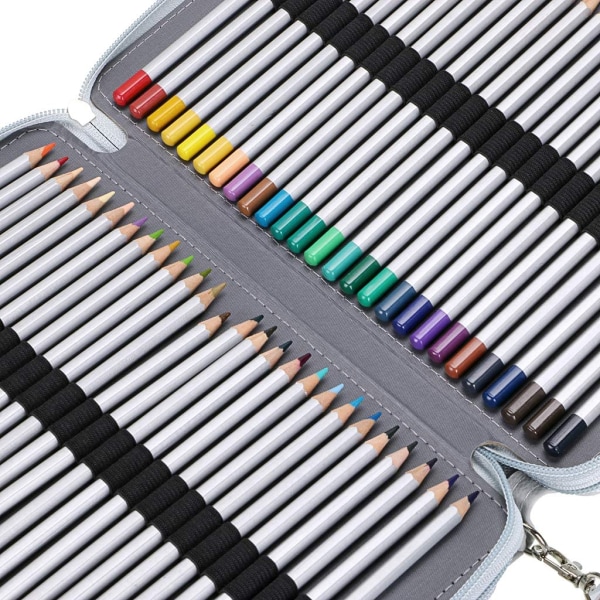 200 fack färgad pennfodral - Deluxe PU läder pennfodral D