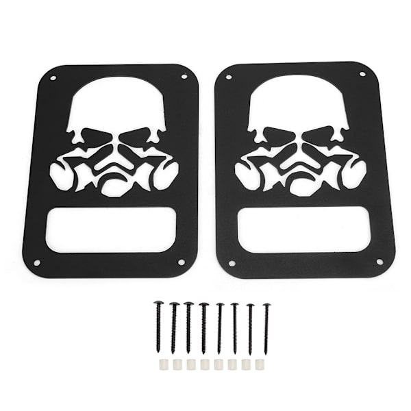 2 st Baklyktor Baklampa Skydd Dekoration Passar för Jeep Wrangler JK 2007-2017