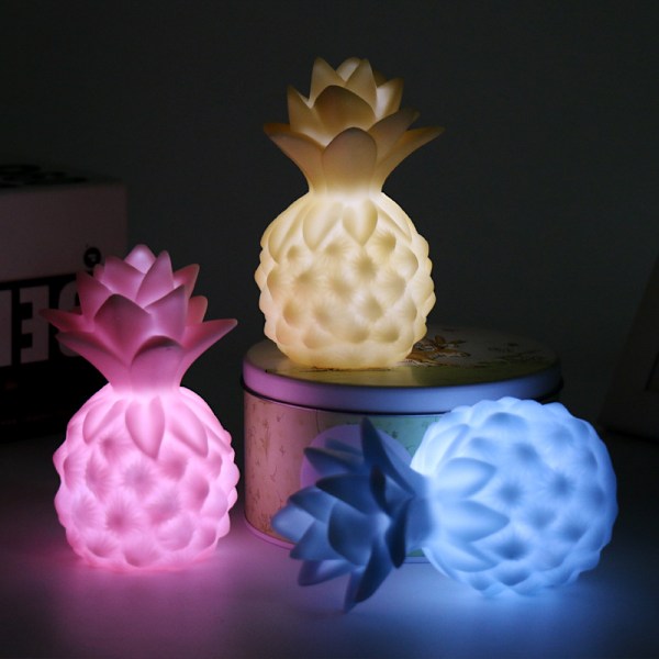 Nattlampa Ananas Form Silikon LED Nattlampa Orname