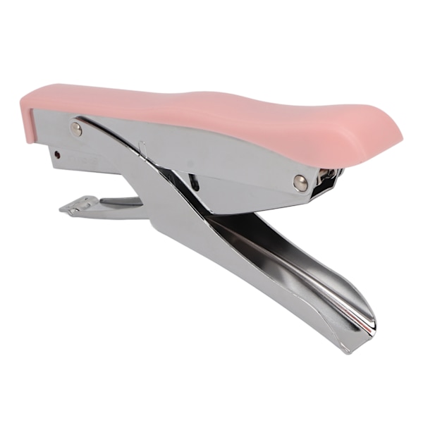 Håndholdt stiftemaskin Ergonomisk frostede overflater Bærbar tangstiftemaskin Hjem Skole Kontor Bindende dokumenter Rosa