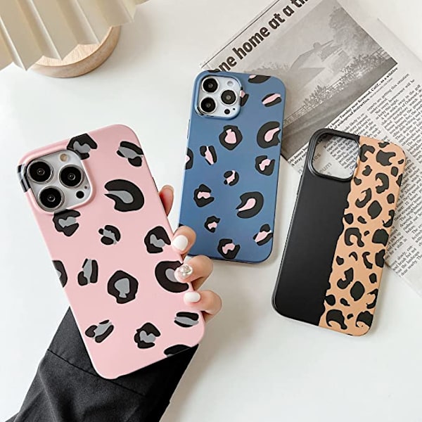 Kompatibel med iPhone 12promax Skal Söt, Leopard Skydd