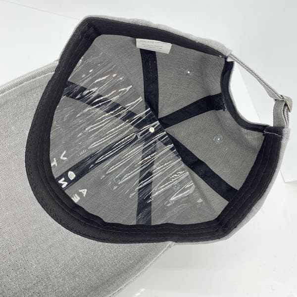 Hat Dame Bomuld Simpel Lille Bogstav Broderi Blød Top C Gray