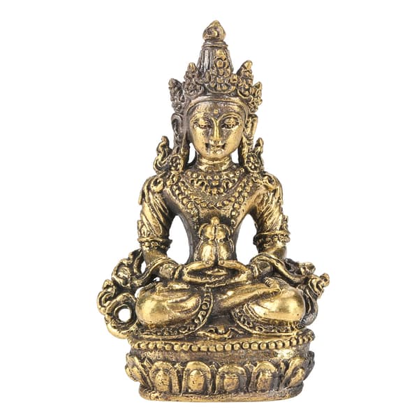 Håndlaget messing Buddha-statue - liten figur - dekorartikkel (#5 Tara 2)