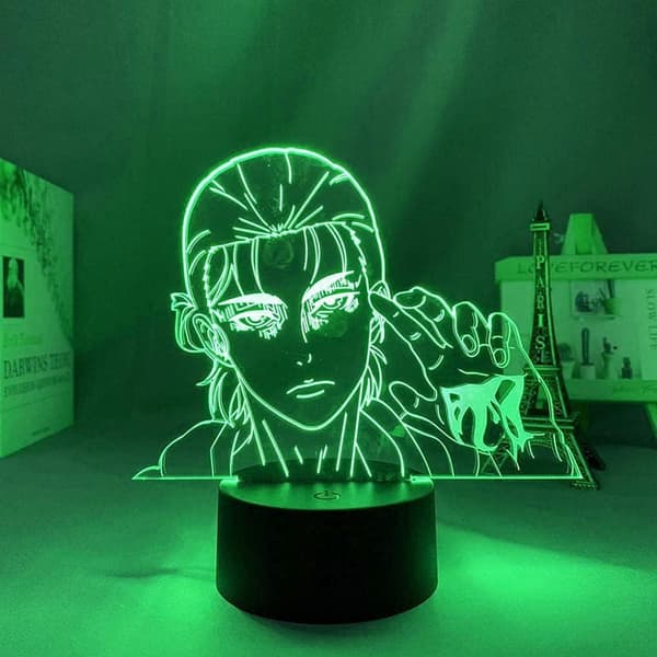 Attack on Titan 3D Anime Lampe Natt Levi Ackerman Illusjon N