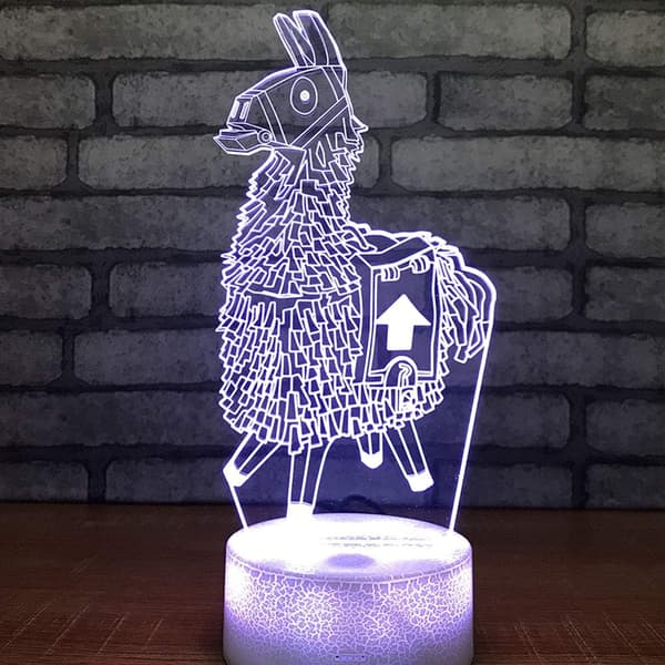 Lama Natlamper Udskiftelig USB Touch Lampada 3D Visuel Bu