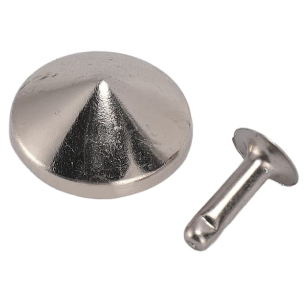 18mm Lædernitter Kit Rustfrit Fadeless Holdbart Jernnitte Stud DIY Lædernitte Tilbehør til Armbånd Hatte Bælter Sølv