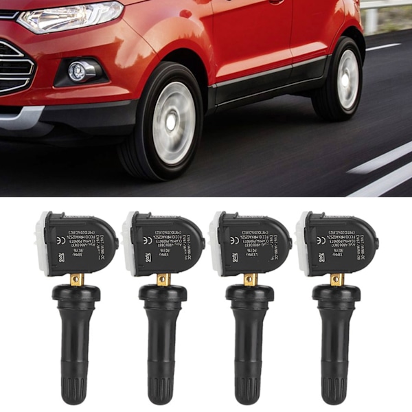 4 stk. Kvalitets TPMS Dæksensorer EV6T1A180DB EV6T1A150DB Passer til Ford