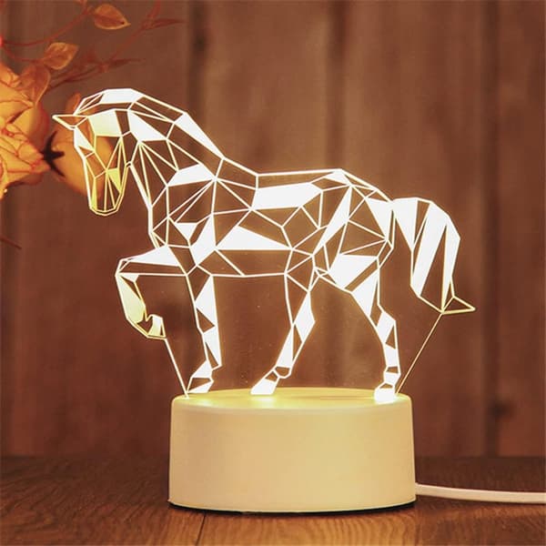 3D Lille Natlampe, Børneværelse Plug-in Led Belysning