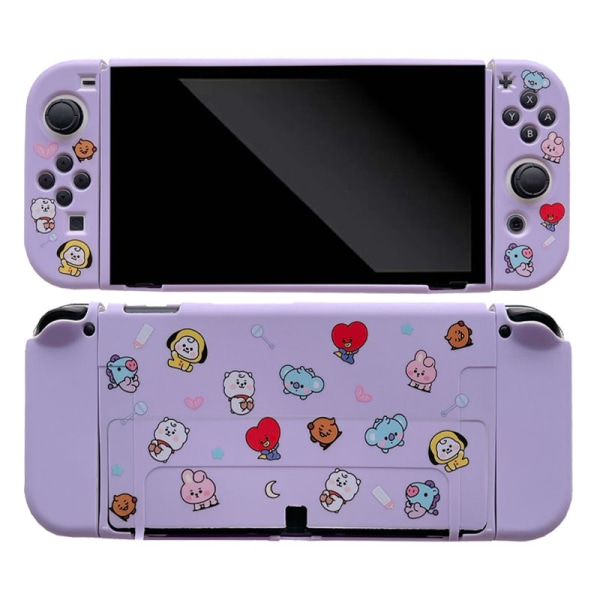 Case Kompatibel med Nintendo Switch OLED , dockningsbart mjukt case för Nintendo Switch OLED